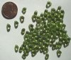 100 4mm Transparent Olivine Drops